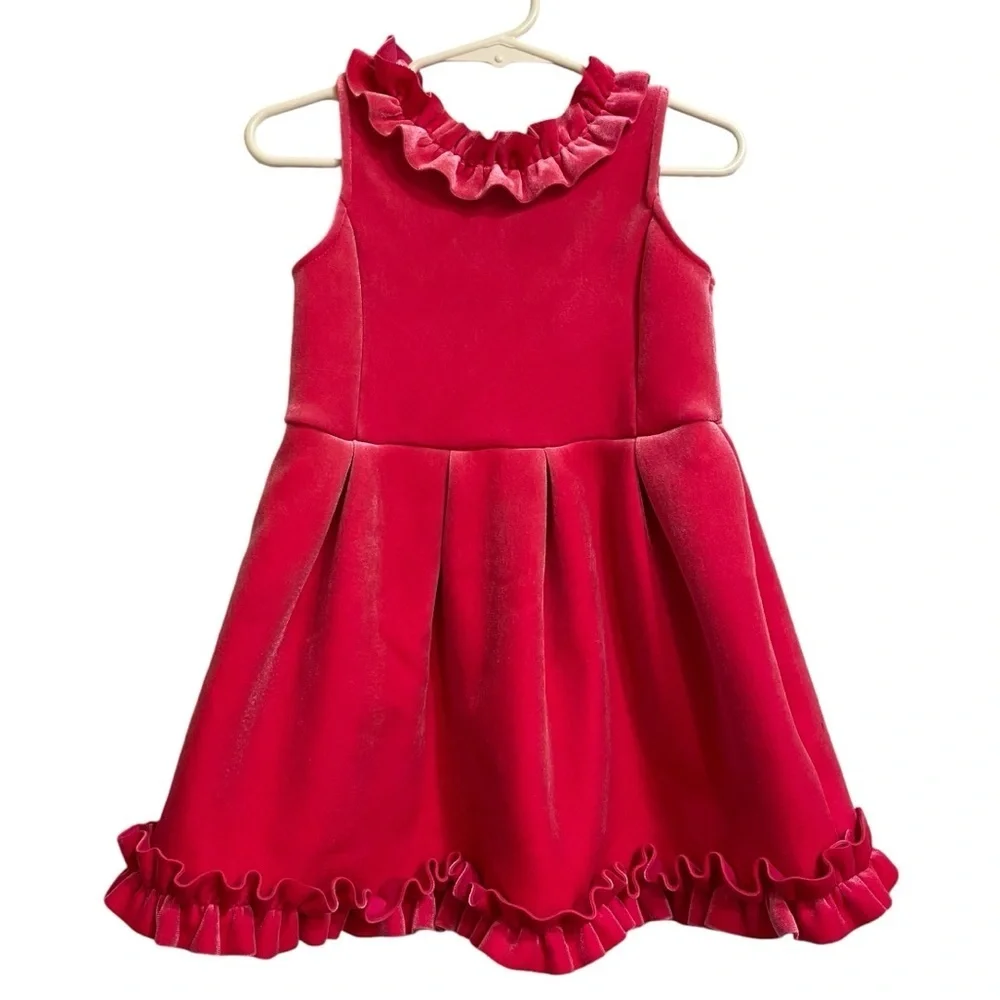 Genuine Kids From OshKosh Toddler Girls Scuba A-Line Dress Pink 3T